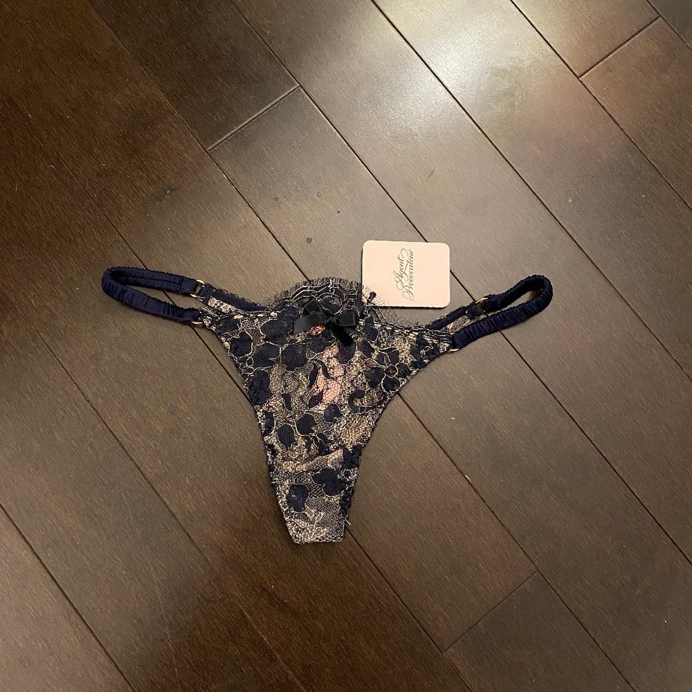 NWT Agent Provocateur Mimosa x Swarovski Thong AP2